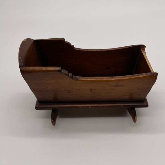 Pine Shop Original Vintage Miniature Cradle - Picture 4 of 9